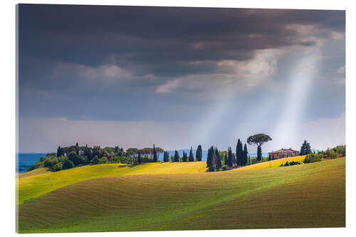 Acrylic print Tuscany landscape