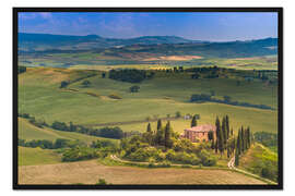 Gerahmter Kunstdruck Toskana Italien