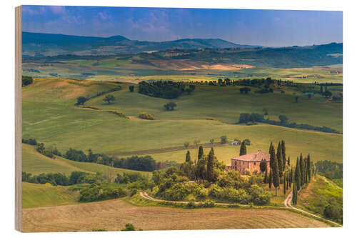 Stampa su legno Tuscany Italy