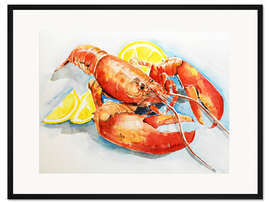 Gerahmter Kunstdruck Hummer