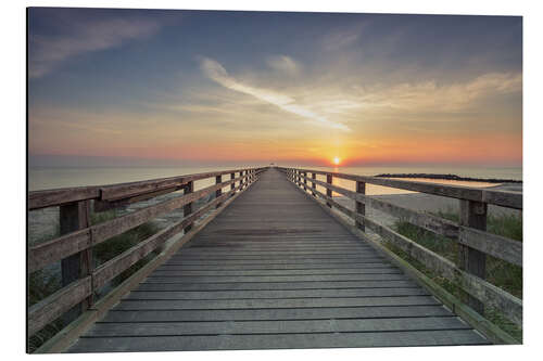 Obraz na aluminium Schoenberger beach jetty at sunrise