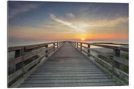 Gallery Print Schönberger Strand Steg zum Sonnenaufgang