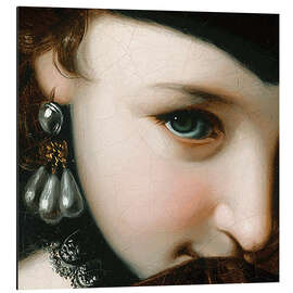 Magnettafel Dame mit Buch (Detail)