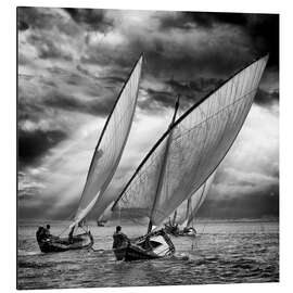Magnettafel Segelboote im Licht