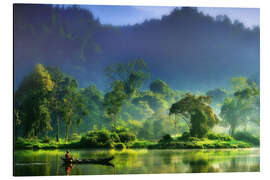 Magnettafel Indonesische Flusslandschaft