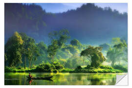 Wall sticker Indonesian river landscape