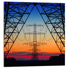 Gallery print Electric coloured sky