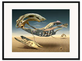 Gerahmter Kunstdruck Surrealistische Blätter