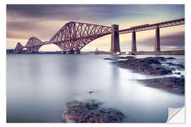 Selvklæbende plakat Forth Rail Bridge