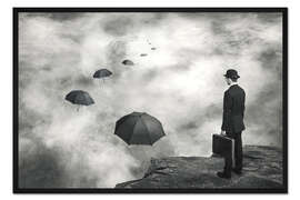 Gerahmter Kunstdruck Die abgelegene Straße