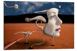 Magnettafel Ein Tribut an Salvador Dalí