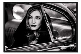 Gerahmter Kunstdruck Gedankenverloren