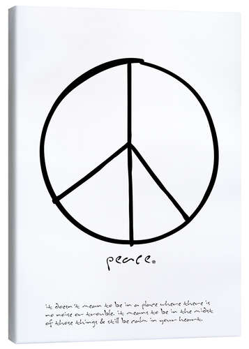 Canvas print peace