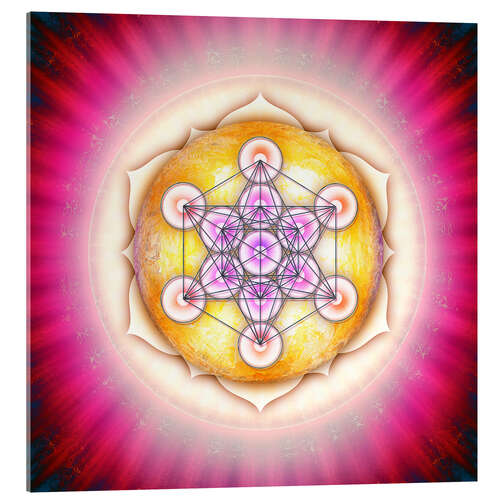 Akrylbillede Metatron's Cube - Sun