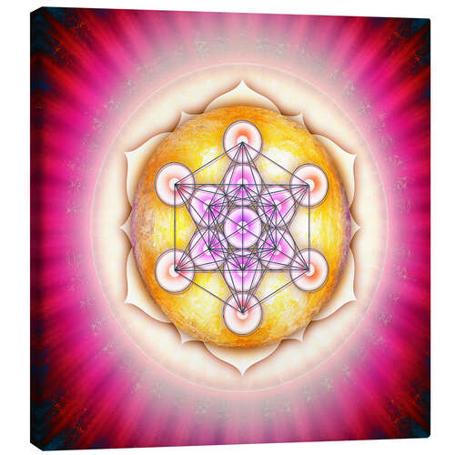 Stampa su tela Metatron's Cube - Sun