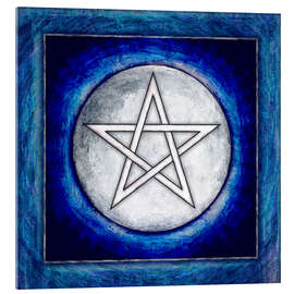 Acrylic print Moon Pentagram