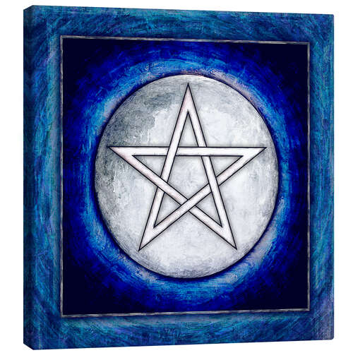 Canvas print Moon Pentagram