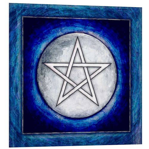 Tableau en PVC Pentagramme lunaire