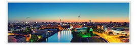 Plakat Berlin Skyline Panorama