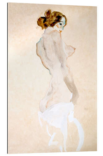 Gallery print Standing Nude with white shirt