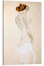 Magnettafel Stehender Akt mit weißem Hemd