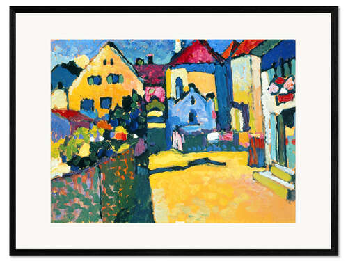 Framed art print Grüngasse in Murnau