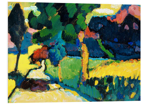 Foam board print Murnau, summer landscape