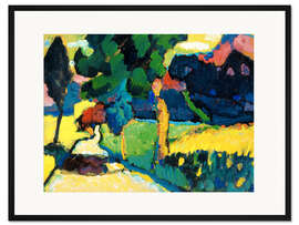 Gerahmter Kunstdruck Murnau, Sommerlandschaft