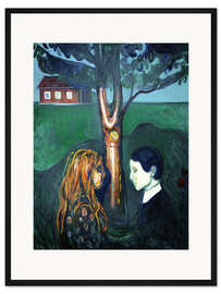 Gerahmter Kunstdruck Aug in Aug