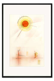 Gerahmter Kunstdruck Strahlen