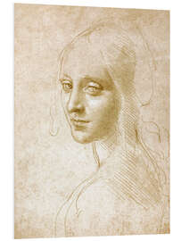 Foam board print Head of a Woman