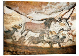 Gallery print Lascaux cave, Aurochs and horses