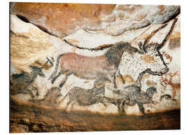 Magnettafel Höhle von Lascaux, Auerochse und Pferde