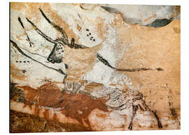 Magnettafel Stier und Kuh mit Kalb, Höhle von Lascaux