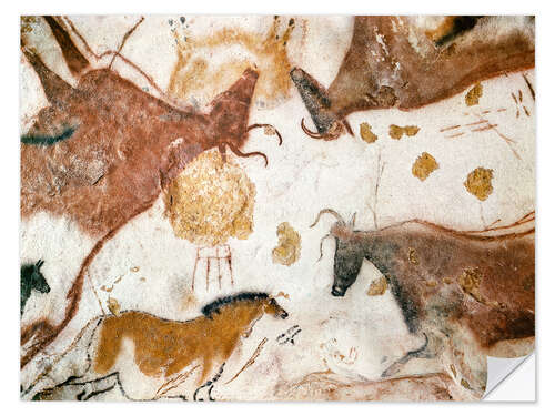 Wall sticker Cave painting of a dun horse at Lascaux