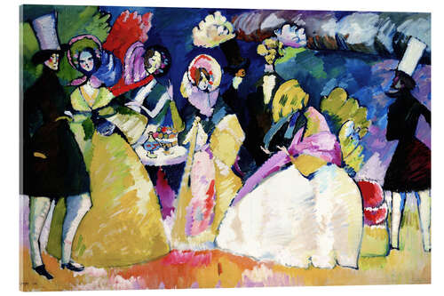Acrylic print Meeting in Crinolines