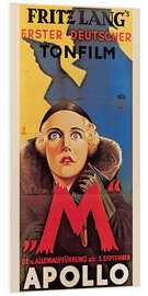 Foam board print Fritz Lang's movie 'M'