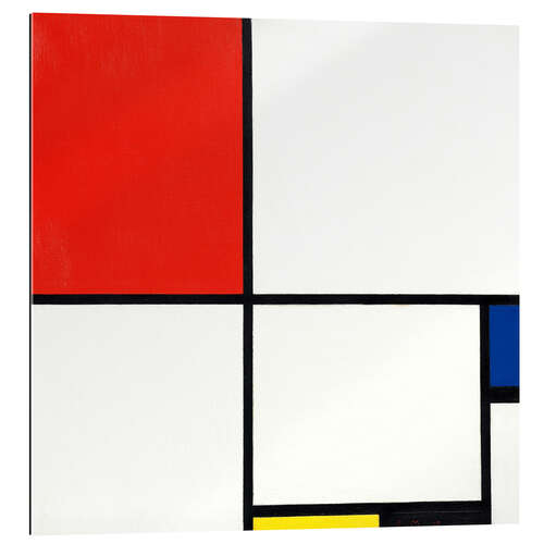 Gallery print Composition with red, blue and yellow