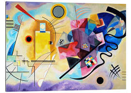 Tableau en plexi-alu  Jaune, rouge et bleu - Wassily Kandinsky