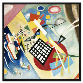 Gerahmter Kunstdruck Mit dem schwarzen Raster