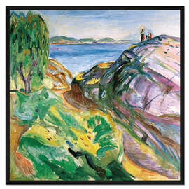 Gerahmter Kunstdruck Sommer an der Küste, Krager (Sommer ved kysten)