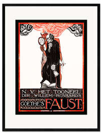 Kunsttryk i ramme Goethe's Faust (hollandsk plakat)