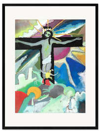 Ingelijste kunstdruk Crucified Christ