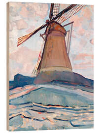 Tableau en bois windmill