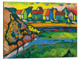 Magnettafel Bayerisches Dorf mit Feld