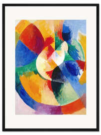 Gerahmter Kunstdruck Kreisformen, Sonne