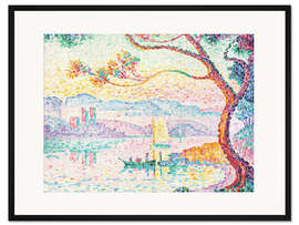 Gerahmter Kunstdruck Hafen von Antibes