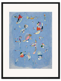 Gerahmter Kunstdruck Himmelsblau