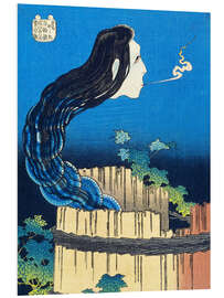 Hartschaumbild Sara yashiki, der Tellerpalast - Katsushika Hokusai