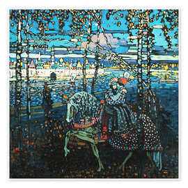 Tableau  Couple sur un cheval - Wassily Kandinsky